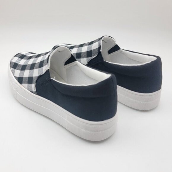 BUY ONE GET ONE FREE Soda Hike Slip-on Sneaker Black & White Gingham - Size 8.5 - Picture 4 of 5